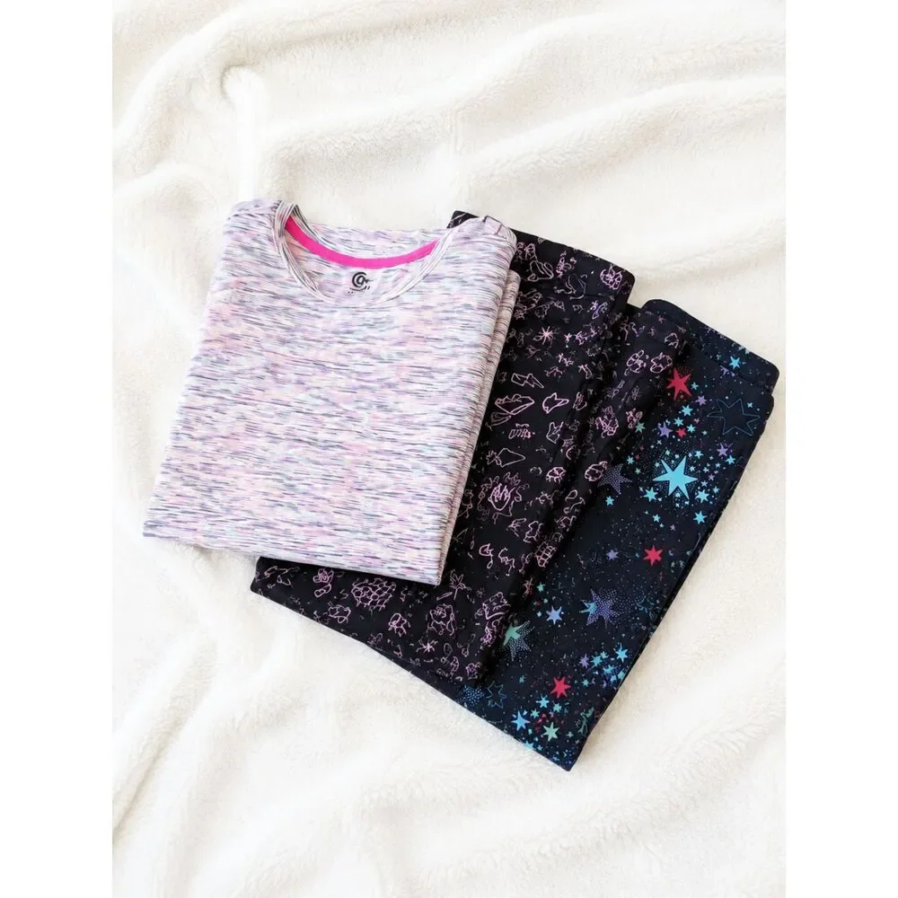 GAPfit/ Champion/ Tek Gear Workout Bundle- 2 Leggings and Top Girls XL